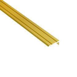 Profil Schodowy Aluminiowy Ryflowany Kątownik ZŁOTY 25x10 Na Klej Przyklejany