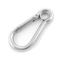 Karabińczyk z Kauszą NIERDZEWNY Kwasoodporny 60mm 6mm