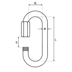 Ogniwo Skręcane NIERDZEWNE Kwasoodporne V4A 6mm