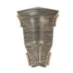 Narożnik wewnętrzny do listwy PCV 62mm PEKAN GRAFITOWY