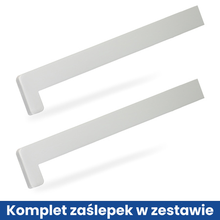 Parapet Wewnętrzny Komorowy PCV SREBRNY Szerokość 35cm + zaślepki GRATIS