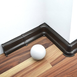 Listwa Przypodłogowa Podłogowa 52mm PCV 2,5m WENGE + 5 wkrętów GRATIS!