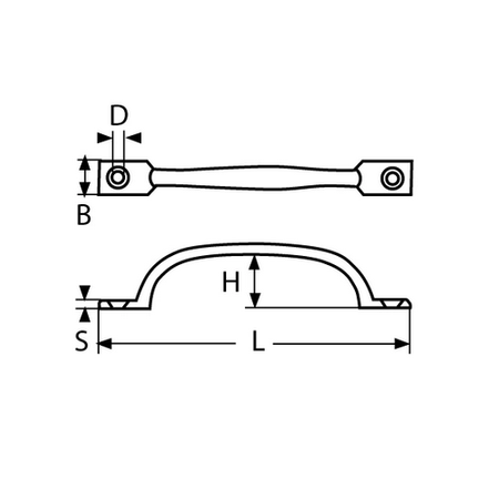 Uchwyt Meblowy Relingowy Reling V4 150mm
