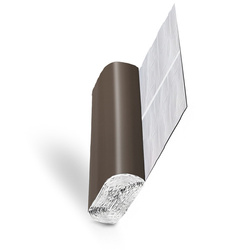 Taśma KOMINOWA Ołowiana PŁASKA 300mm RAL 8019 CIEMNY BRĄZ