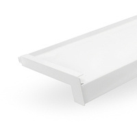 Parapet Zewnętrzny Aluminiowy ALU Biały RAL 9016 Szerokość 15cm z Zaślepkami PCV GRATIS