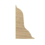 Zakończenie lewe do listwy PCV 52mm DĄB