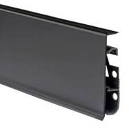 Listwa Przypodłogowa Podłogowa 75mm PCV 2m CZARNY MAT + 5 wkrętów GRATIS!