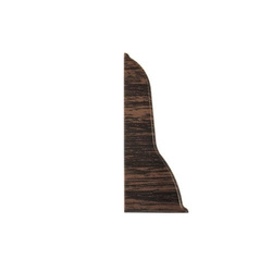 Zakończenie lewe do listwy PCV 62mm WENGE