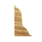 Zakończenie lewe do listwy PCV 52mm DĄB ZŁOTY