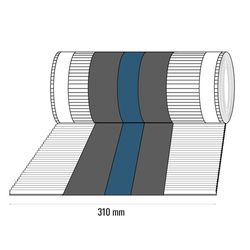Taśma Aluminiowa KALENICOWA pod Gąsior xRoll 5mb Szerokość 310mm RAL 8004 CEGLANY