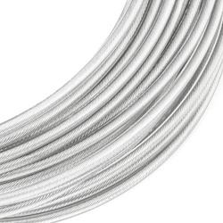Lina Linka Stalowa Ocynk Ocynkowana w Otulinie Otulina PCV Przerozczysta BEZBARWNA 2/4mm 