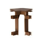 Narożnik wewnętrzny listwy dywanowej MAHOŃ