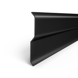 Listwa Kominowa Aluminiowa 77mm CZARNA RAL 9005 1m 2m