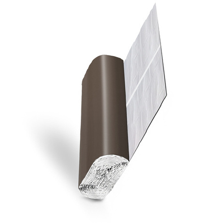 Taśma KOMINOWA Ołowiana PŁASKA 300mm RAL 8019 CIEMNY BRĄZ