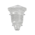 Narożnik wewnętrzny do listwy PCV 52mm SREBRNY POPIEL