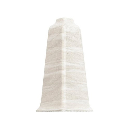 Narożnik zewnętrzny do listwy PCV 70mm DĄB ALABASTER