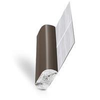 Taśma KOMINOWA Ołowiana PŁASKA 300mm RAL 8019 CIEMNY BRĄZ