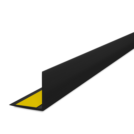 Kątownik PCV Samoprzylepny Zewnętrzny Narożnik 20x20mm CZARNY 2m