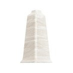 Narożnik zewnętrzny do listwy PCV 70mm DĄB ALABASTER