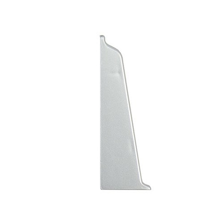 Zakończenie lewe do listwy PCV 70mm ALUMINIUM