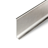 Listwa Przypodłogowa Aluminiowa Cokół Przypodłogowy Aluminiowy 59mm 2m PLATYNA