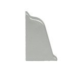 Zakończenie lewe listwy przyblatowej 37mm ALUMINIUM