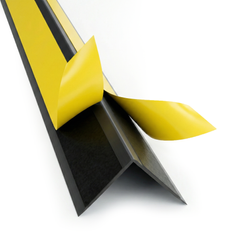 Kątownik PCV Samoprzylepny Wewnętrzny Narożnik 40x40mm CZARNY 2m