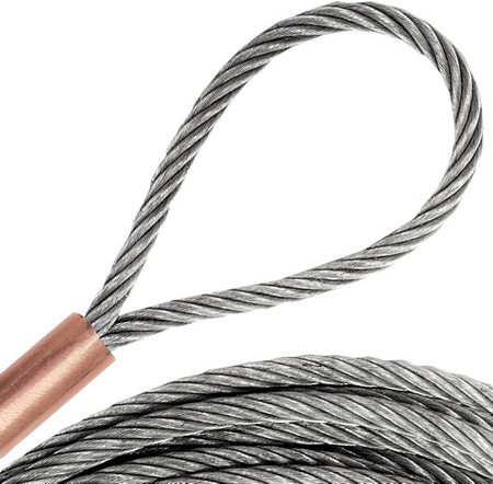 Linka NIERDZEWNA z Pętlami Pętelkami Lina z Okiem Oczkami Pętlica 1,5mm 7x7