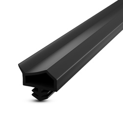 Uszczelka KD-14 12x5mm TPS CZARNA do Drzwi Zewnętrznych i Wewnętrznych - do Drzwi Drewnianych Ościeżnic i Futryn