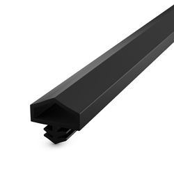 Uszczelka KD-11 12x5mm TPS CZARNA do Drzwi Zewnętrznych i Wewnętrznych - do Drzwi Drewnianych Ościeżnic i Futryn