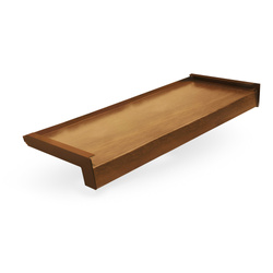 Parapet Zewnętrzny Stalowy ZŁOTY DĄB Szerokość 20cm ZAŚLEPKI ALUMINIUM GRATIS