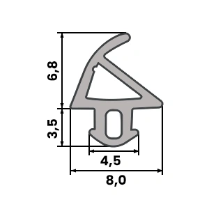 Uszczelka Okienna do Okna Okien PCV PLASTMO S-1113