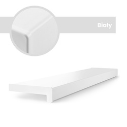 Parapet Wewnętrzny Komorowy PCV BIAŁY Szerokość 15cm + zaślepki GRATIS