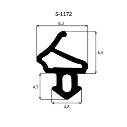 Uszczelka Okienna do Okna Okien PCV ALUPLAST S-1172