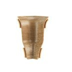 Narożnik wewnętrzny do listwy PCV 62mm DĄB ZŁOTY