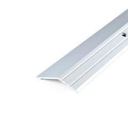 Profil Progowy Skośny Listwa Progowa Skośna 100cm SREBRNY 16mm Na Śruby Wkręcana