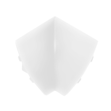 Narożnik wewnętrzny listwy przyblatowej 23mm MARQUINA BIAŁY