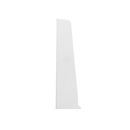 Zakończenie lewe do listwy PCV 75mm BIAŁY