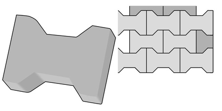 Forma Do BRUKU Formy Kostki Brukowej KOSTKA 1 szt.