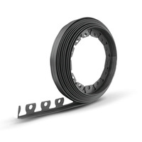 Obrzeże Obrzeża Trawnikowe Ogrodowe Elastyczne Rant 10m Wysokość 40mm CIEMNY SZARY Zestaw z Kołkami