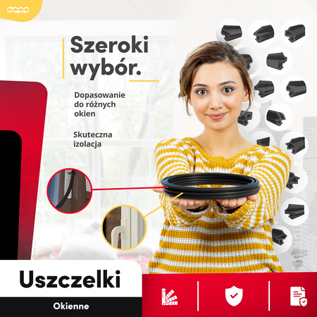 Uszczelka Okienna do Okna Okien PCV DECEUNNINCK S-1110