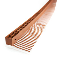 Grzebień Okapu Okapowy 60mm z Kratką Wentylacyjną 25x25mm CEGLANY 8004 1m