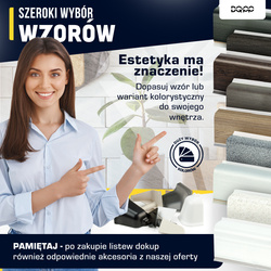 Listwa Przyblatowa Blatowa do Blatu Kuchenna PCV PVC 37mm ANTRACYT + wkręty GRATIS!