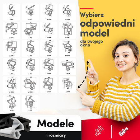 Uszczelka Okienna do Okna Okien PCV DECEUNNINCK S-1110
