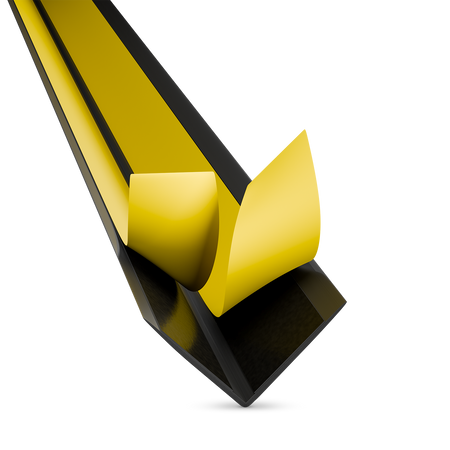 Kątownik PCV Samoprzylepny Zewnętrzny Narożnik 40x40mm CZARNY 2m