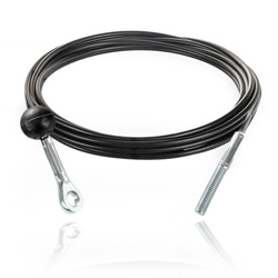 Lina Oko-Kula-Terminal Linka Stalowa ze Śrubą w Oplocie Nylon 4/5,2mm do Wyciągów Atlas Fitness