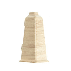 Narożnik zewnętrzny do listwy PCV 70mm DĄB PASTELOWY