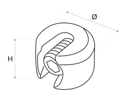 Zacisk ZACZEPOWY do Lin Linowy Stoper Liny NIERDZEWNY Kwasoodporny 6mm
