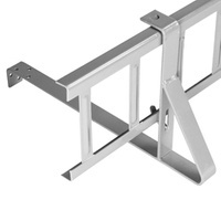 Płotek Śniegowy Przeciwśniegowy System Śniegowy Barierka 150cm 1,5m Wysokość 15cm 150mm SREBRNY