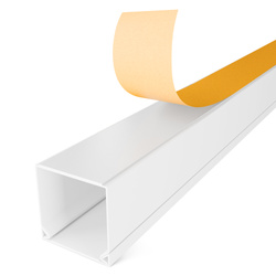 Kanał kablowy Listwa PCV 16x16mm korytko kablowe Białe samoprzylepne